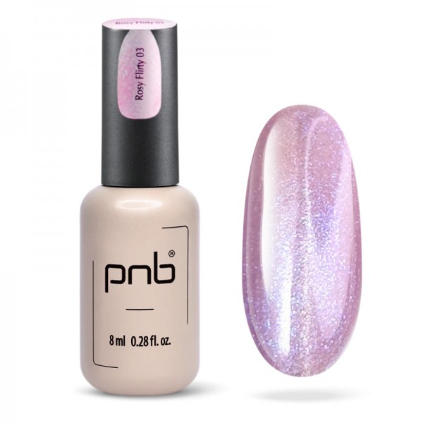 Магнитен гел лак "Очарователна котка" PNB 8 мл 03 Rosy Flirty
